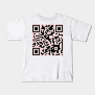 Pink Brick QR Kids T-Shirt